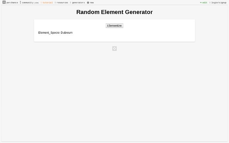 Random Element Generator