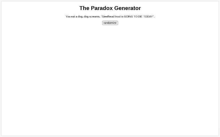 The Paradox Generator