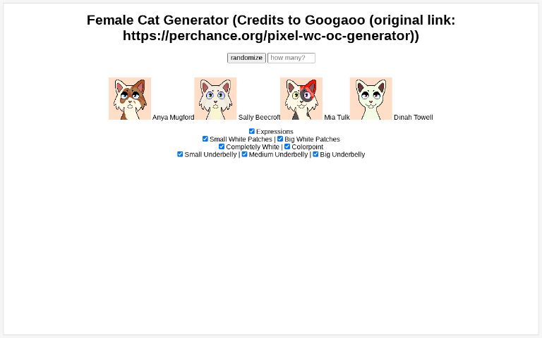 Googaoo Cat Generator