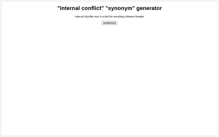 internal-conflict-synonym-generator