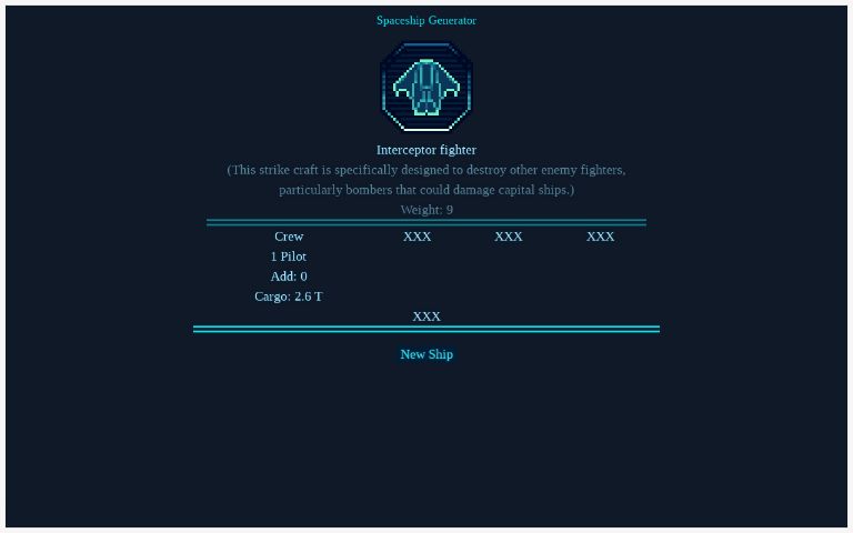 Spaceship Generator