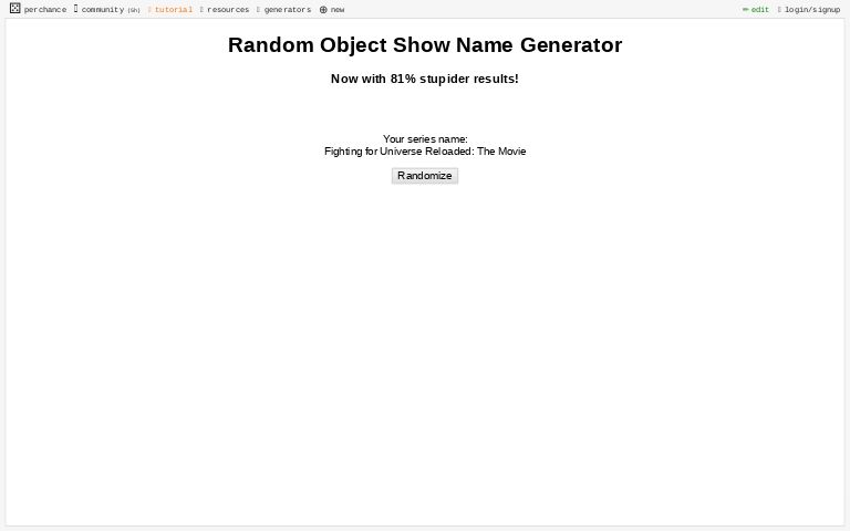 random-object-show-name-generator