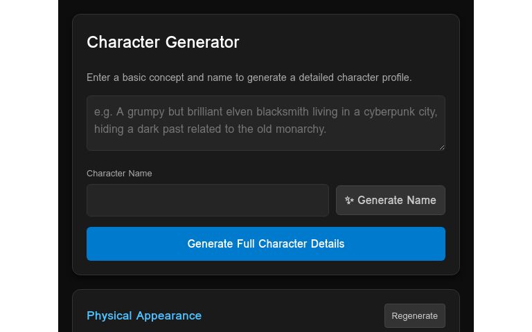 Character Generator