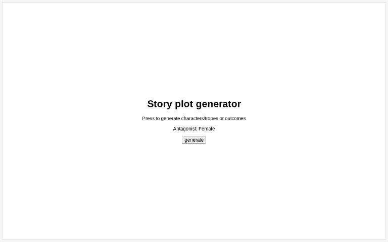 story-plot-generator