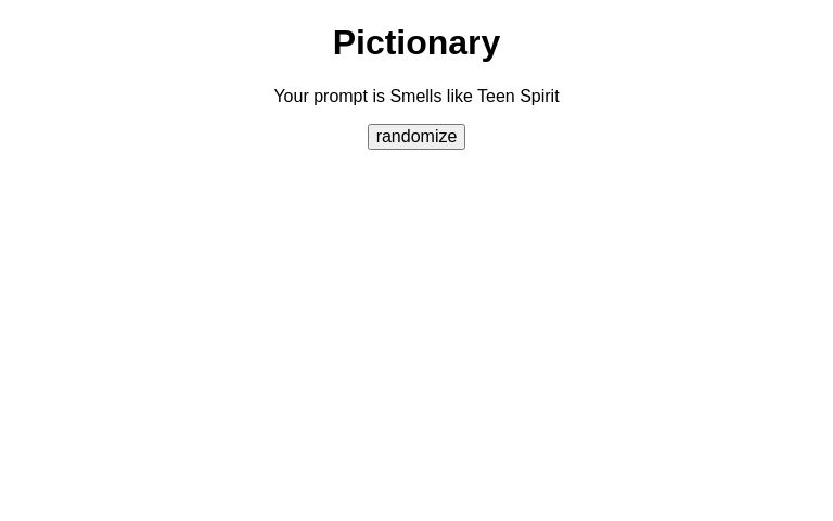 Pictionary ― Perchance Generator