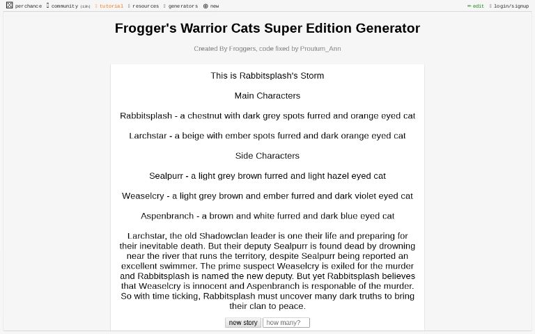 frogger-s-warrior-cats-super-edition-generator-perchance