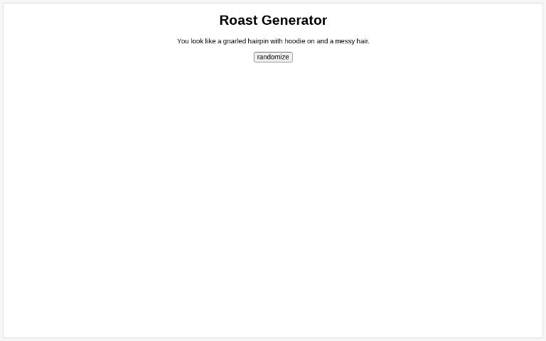 Roast Generator ― Perchance