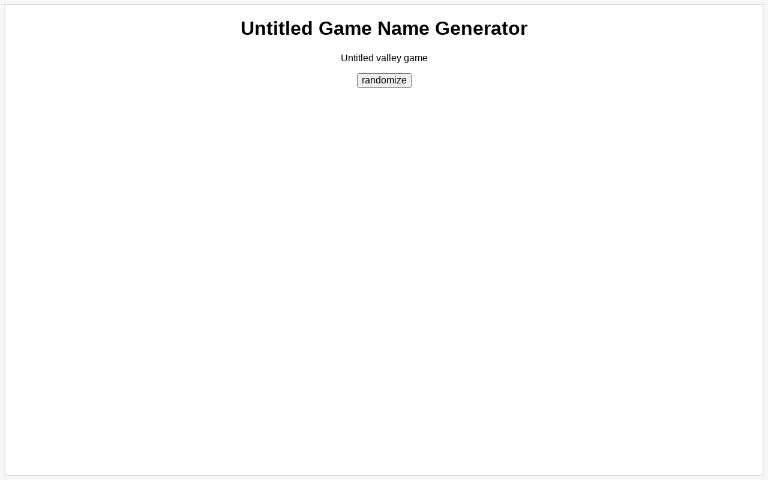 untitled-game-name-generator