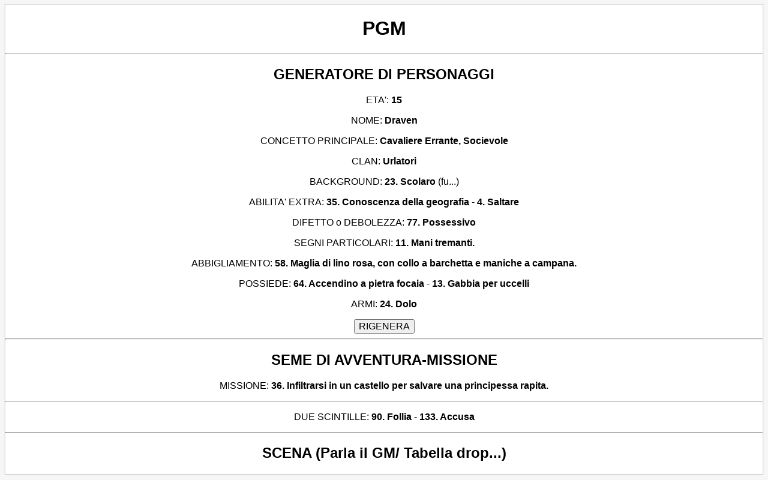 Pgm Perchance Generator