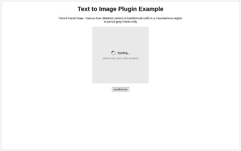 Text to Image Plugin Example