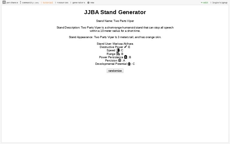 JJBA Stand Generator