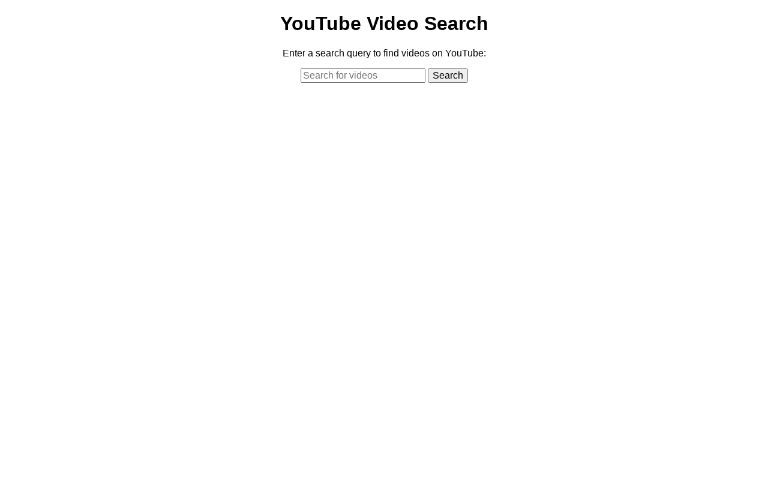 YouTube Video Search ― Perchance Generator