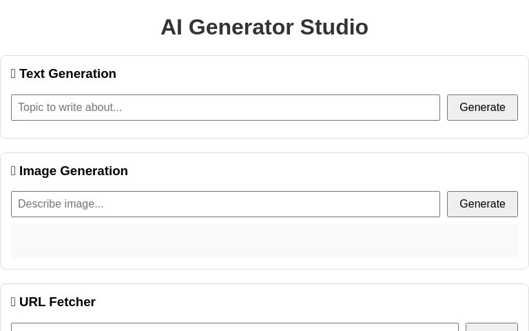 AI Generator Studio