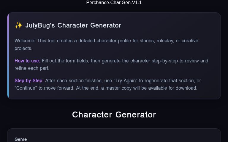 Character Generator