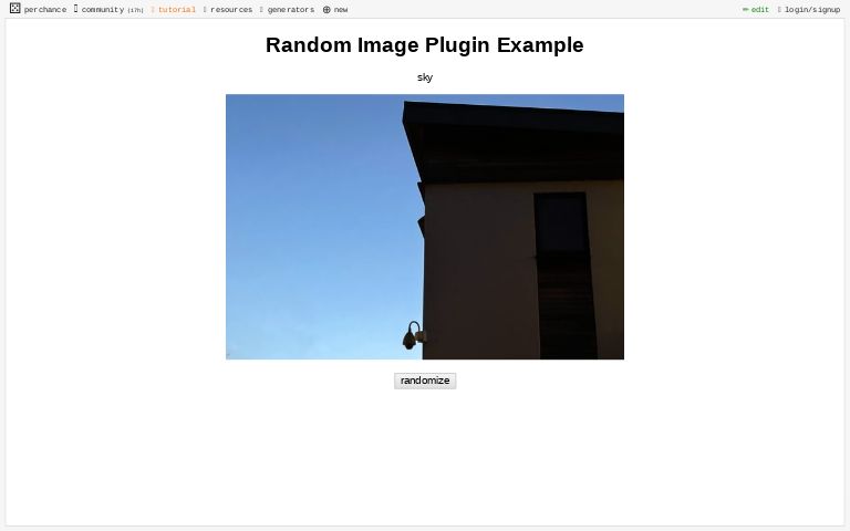 Random Image Plugin Example