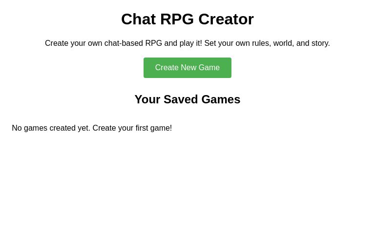 Chat RPG Creator
