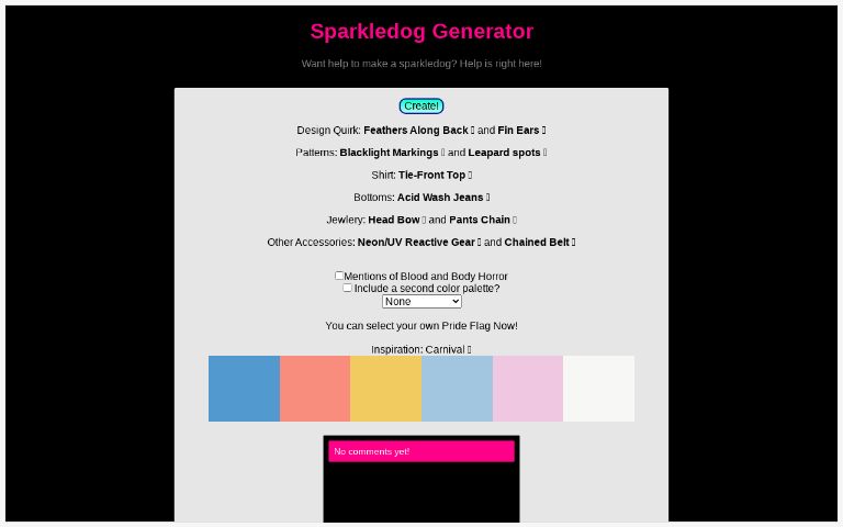 sparkledog-generator-perchance