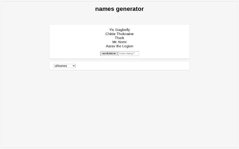 names-generator