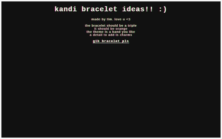 kandi idea generator