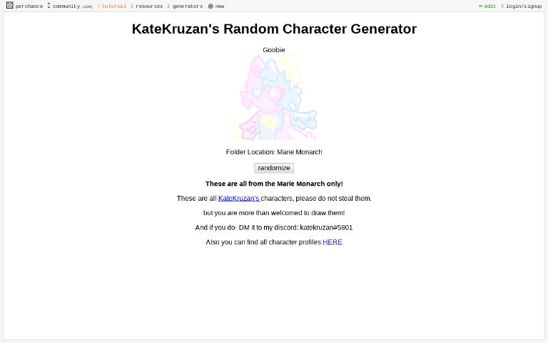 Character Generator - Generate random characters - Community