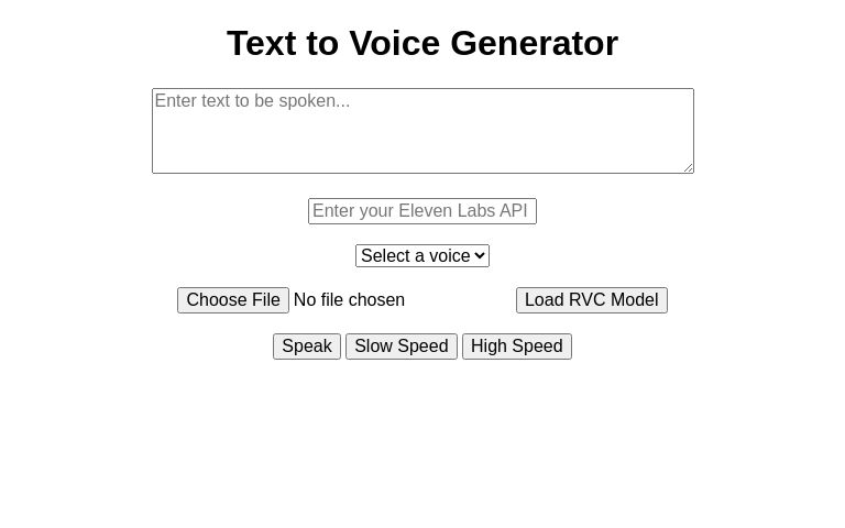 Text to Voice Generator