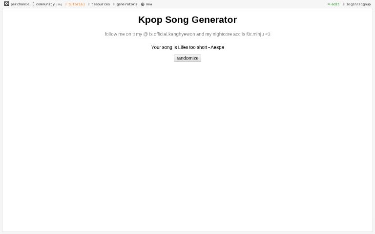 kpop-song-generator