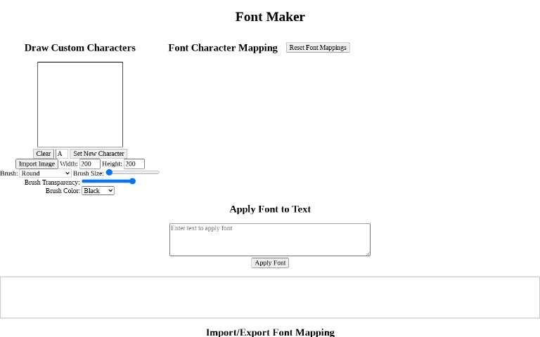 Font Maker ― Perchance Generator