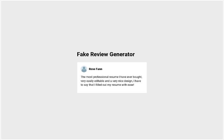 fake facebook review generator