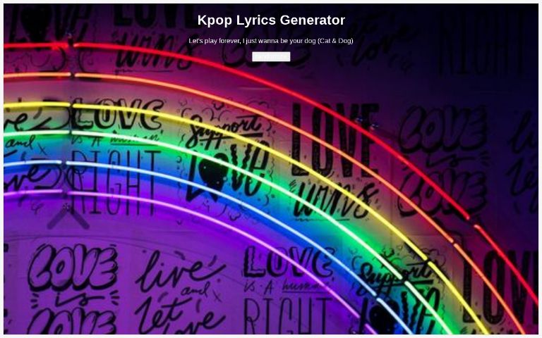 kpop lyrics generator