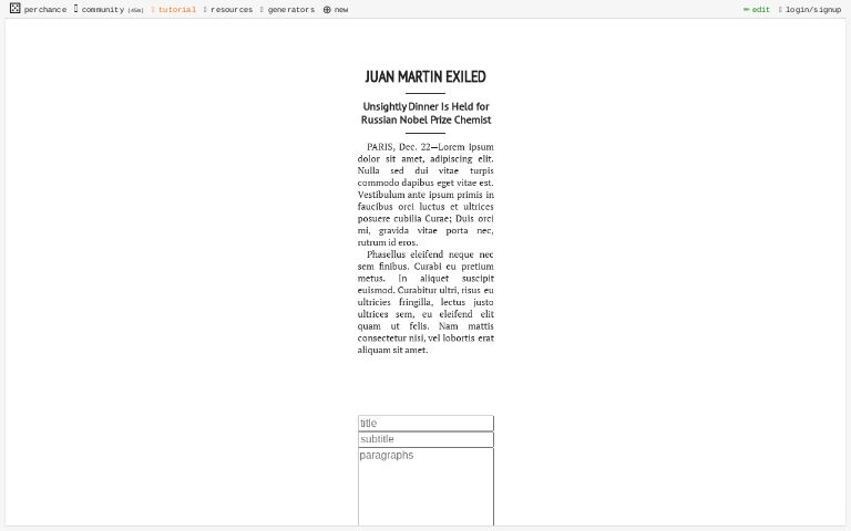 newspaper-column-template-perchance-generator