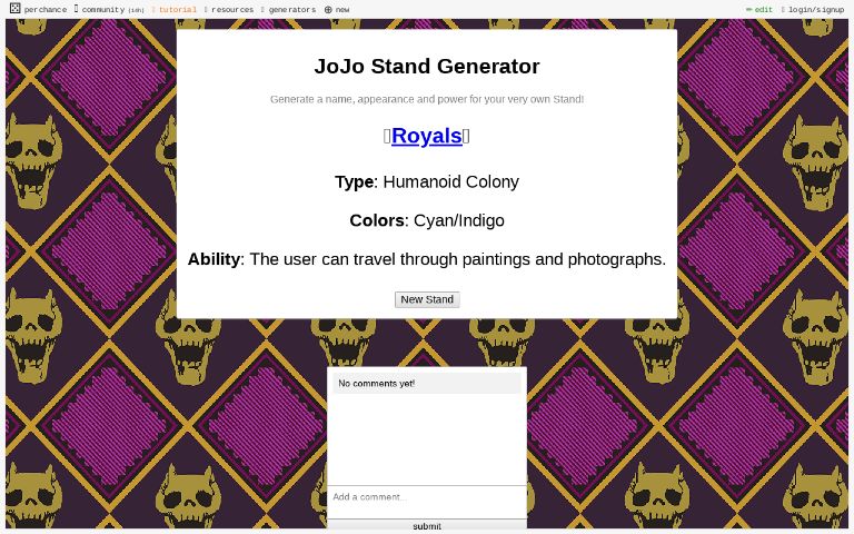 jojo-stand-generator-perchance