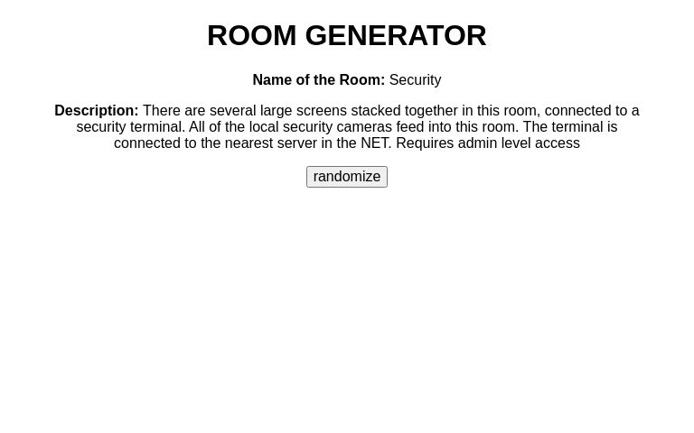 ROOM GENERATOR
