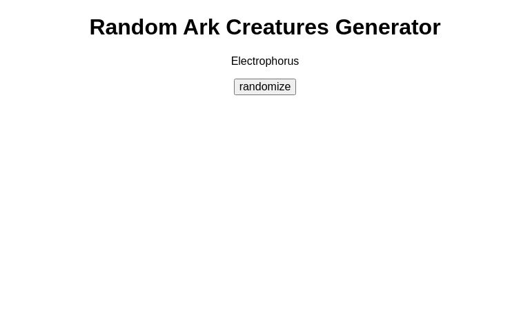 Random Ark Creatures Generator
