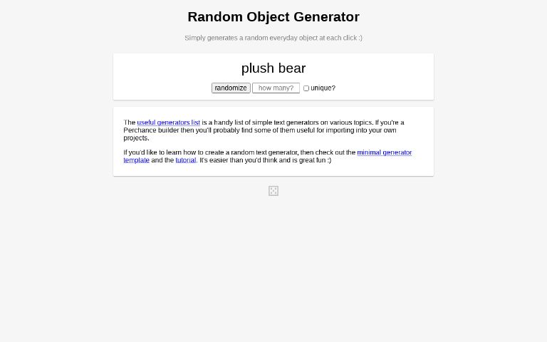 Random Object Generator