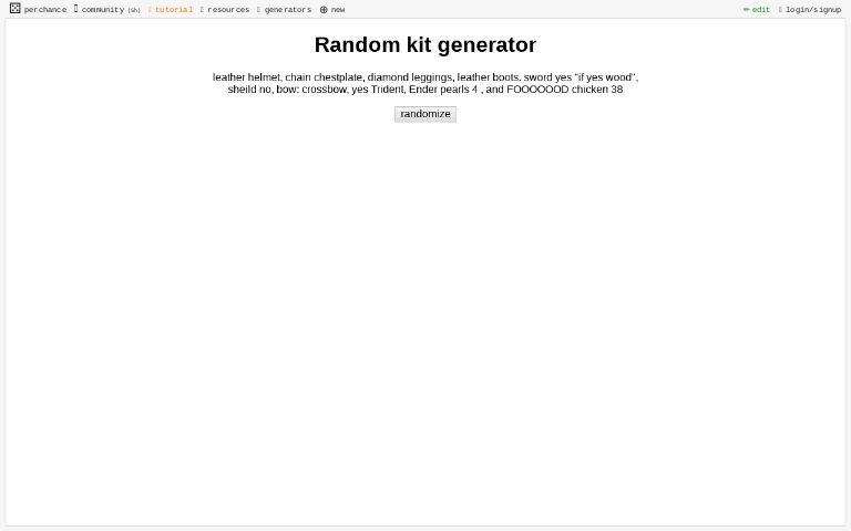 Random kit generator