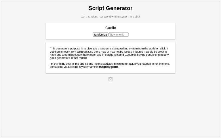 Script Generator
