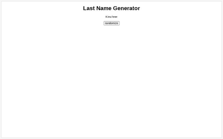 last-name-generator