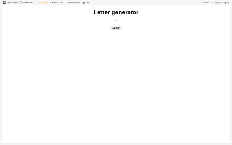 Letter generator