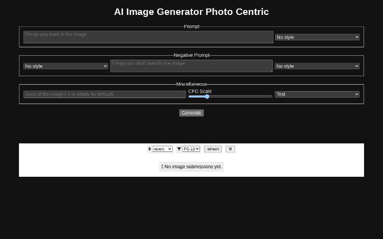 AI Image Generator Photo Centric