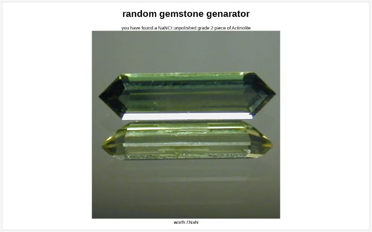 random gemstone genarator ― Perchance Generator