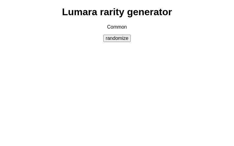 Lumara rarity generator