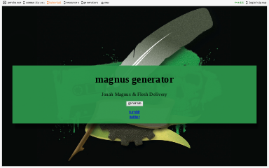 Magnus Generator Perchance