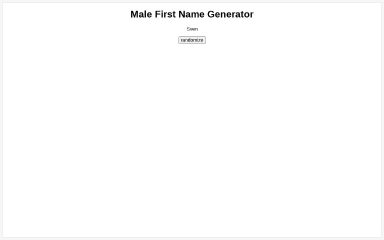 male-first-name-generator