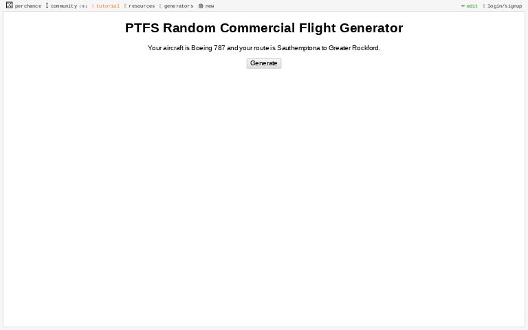 PTFS Random Flight Generator ―