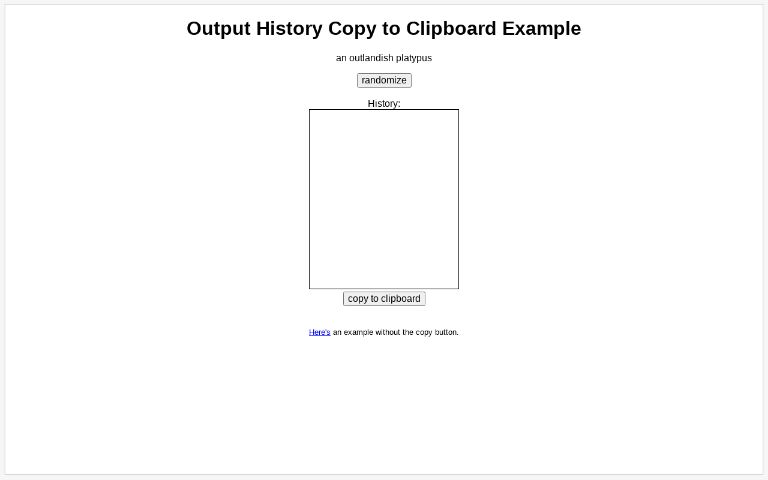 Output History Copy to Clipboard Example ― Perchance Generator