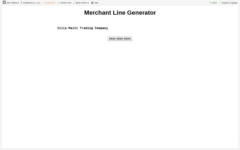 Merchant Line Generator