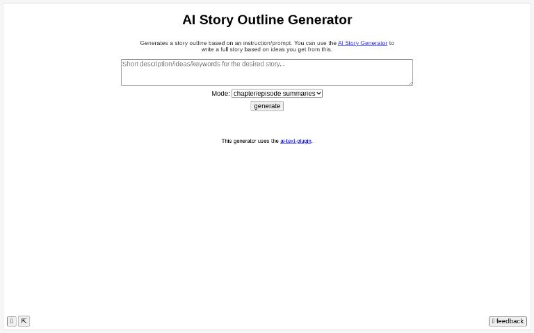 AI Story Outline Generator (free, no sign-up, unlimited)