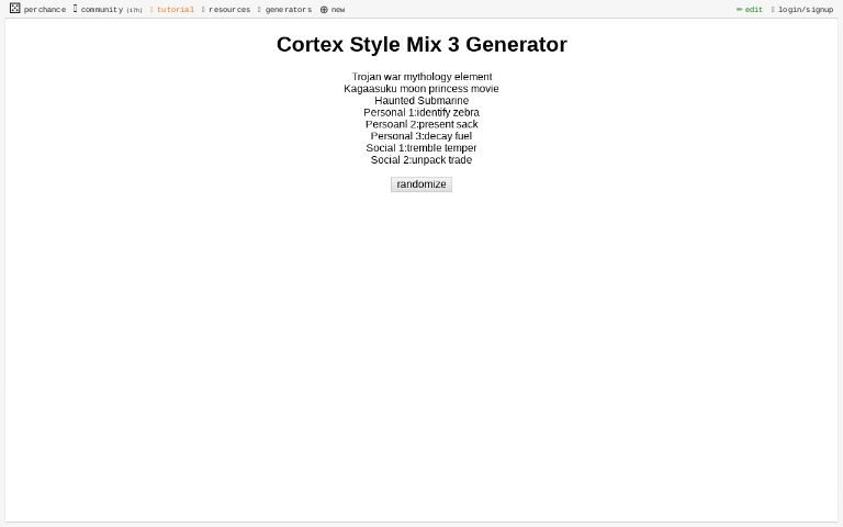 Cortex Style Mix 3 Generator