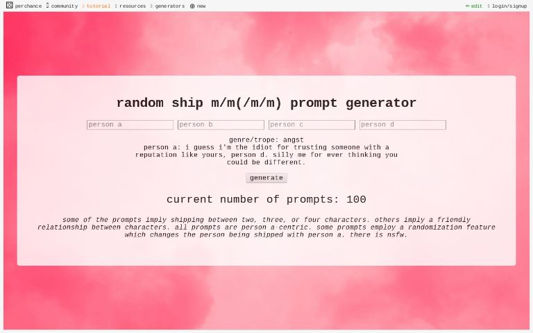 Random Word Generator ― Perchance