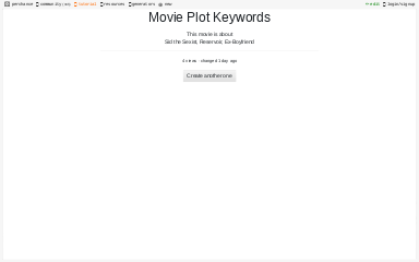 Movie Plot Keywords Perchance Org